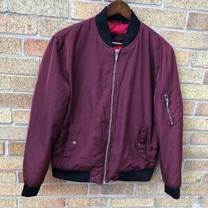 Zara Bomber Jacket Red Large